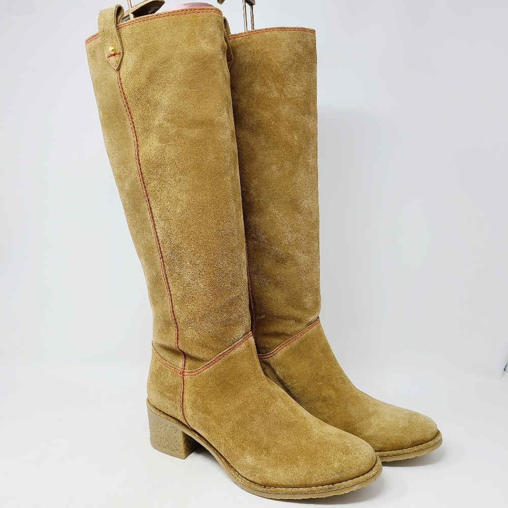 Kate Spade Chestnut Brown Suede Women's Tall Boots - Picture 1 of 11
